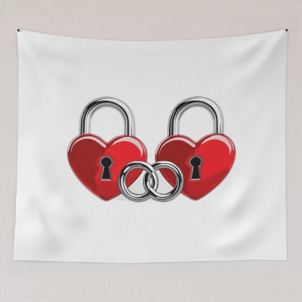 Artikelvorschau, Valentinstagsschlösser mit Herzen, Valentinstag, Valentinstags -Kunst, Valentine -Design entworfen und verkauft von Expressions-Sel.