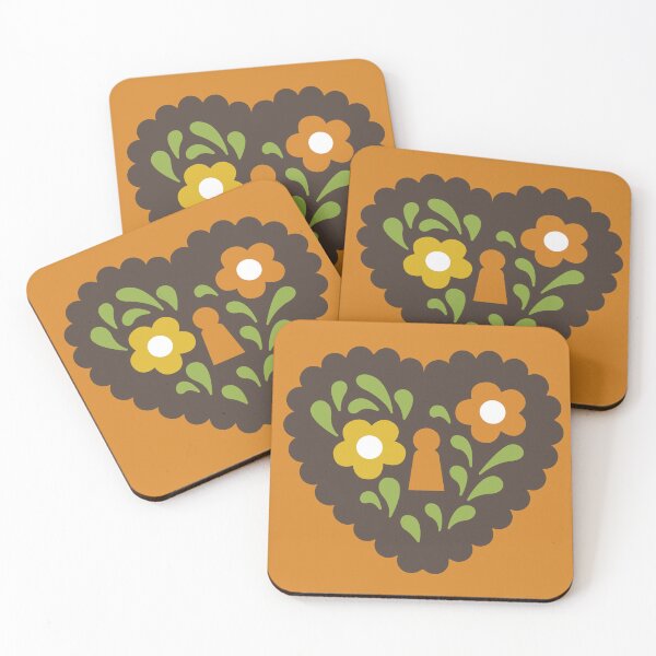 Item preview, vintage love heart shape padlock with flower pattern style designed and sold by storieslanguage.