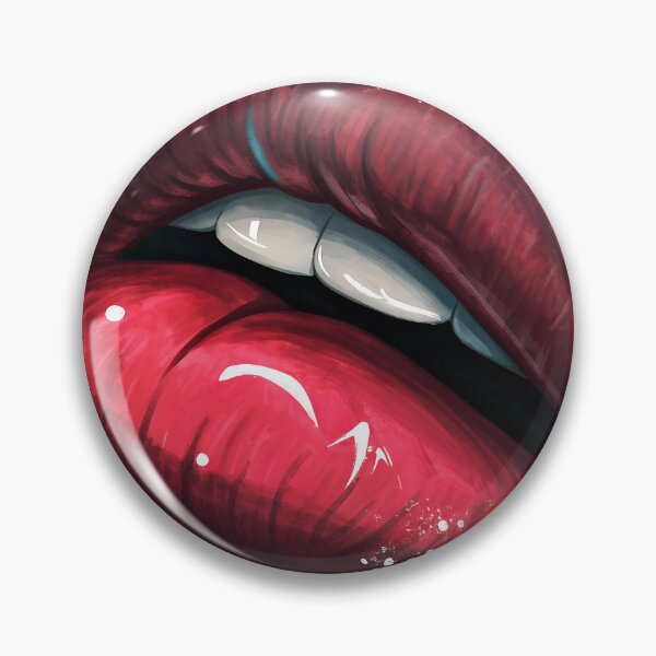 Item preview, Preppy lips above green background designed and sold by AhArtMe.
