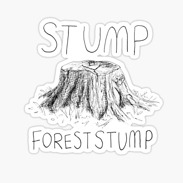 Artikel-Vorschau von Baumstumpf, Waldstumpf, designt und verkauft von Inkwell Inspirations.