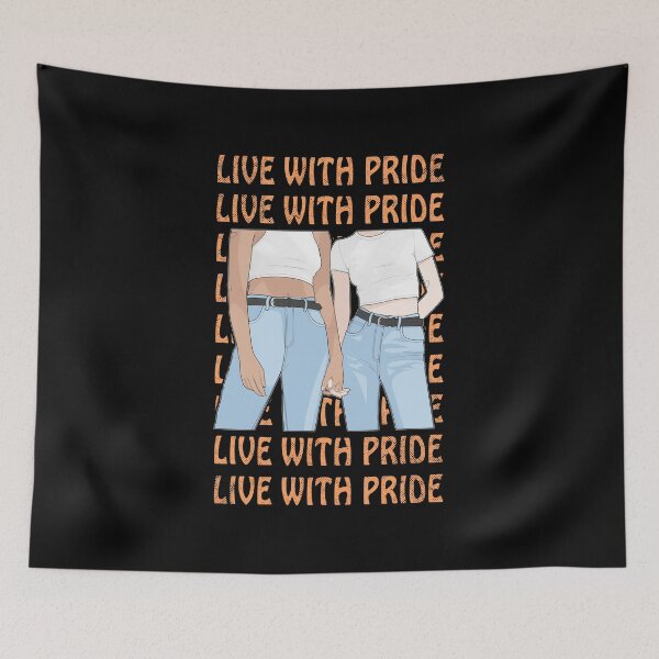 Item preview, Live with Pride | Love is Love Lesbian Couple designed and sold by ObsidianDaz.
