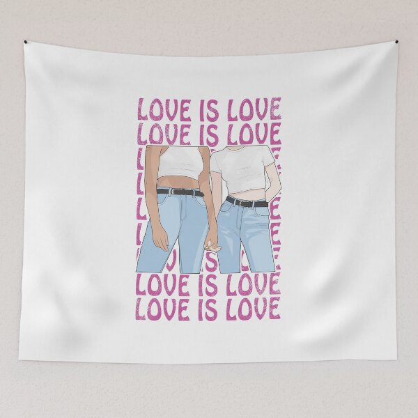 Item preview, Love is Love | Lesbian Couple Holding Hands designed and sold by ObsidianDaz.