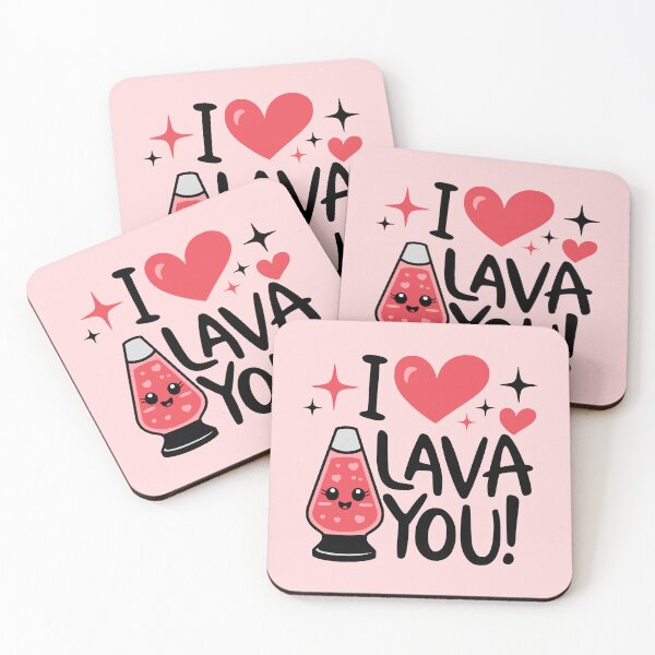 Item preview, I Lava You! Funny Lava Lamp Love Pun designed and sold by PMCreative.