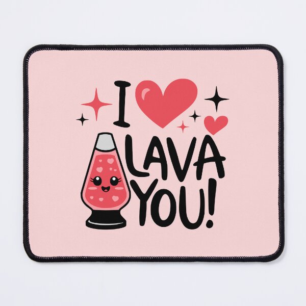 Item preview, I Lava You! Funny Lava Lamp Love Pun designed and sold by PMCreative.
