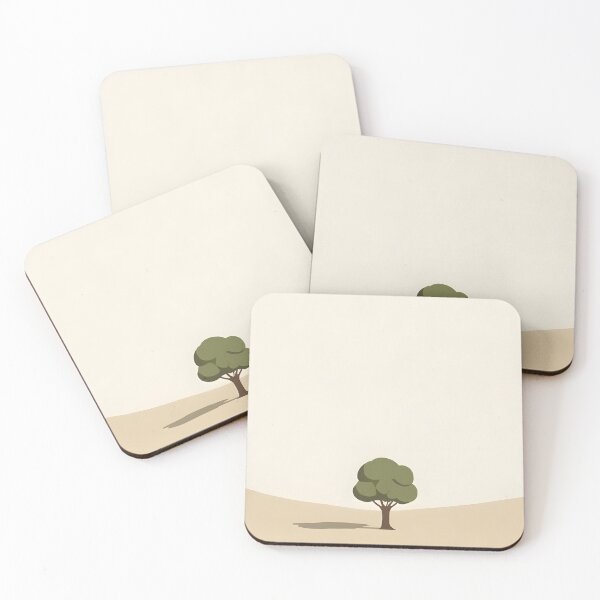 Item preview, Minimal, Landscape with a single tree, soft pastel colors. designed and sold by tpMinimalist.