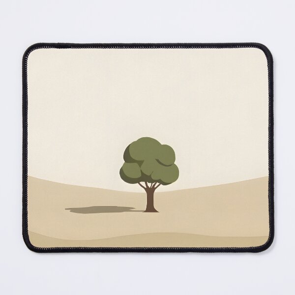 Item preview, Minimal, Landscape with a single tree, soft pastel colors. designed and sold by tpMinimalist.