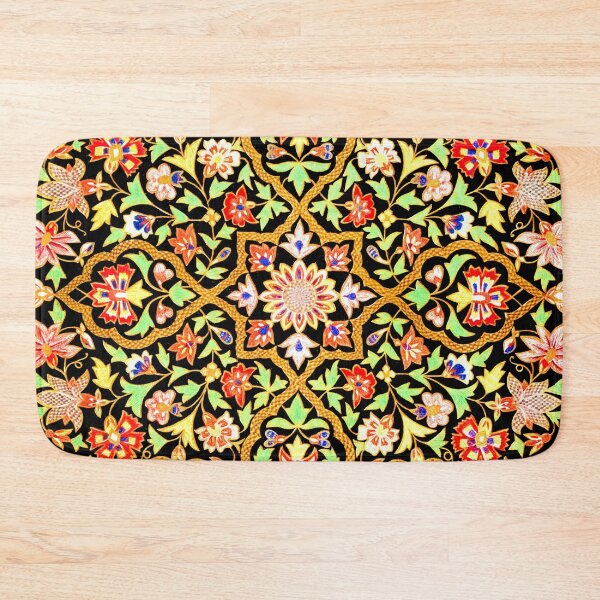 Item preview, Traditional Indian Embroidery Round Design Vines, Leaves, Flowers designed and sold by Pixelchicken.