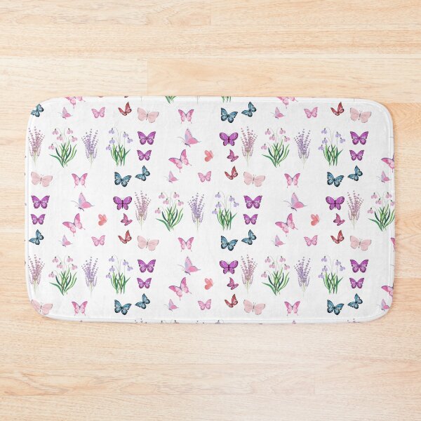 Item preview, Floral Elements with Flying Butterflies designed and sold by widianeworld.