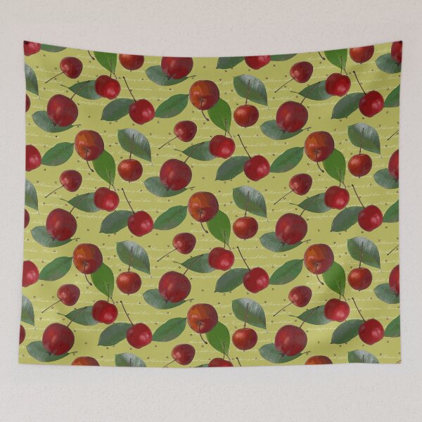 Item preview, CRABAPPLE JELLY HALFDROP WHITE TEXT ON GREEN bfbd5b designed and sold by Art in My Loft.