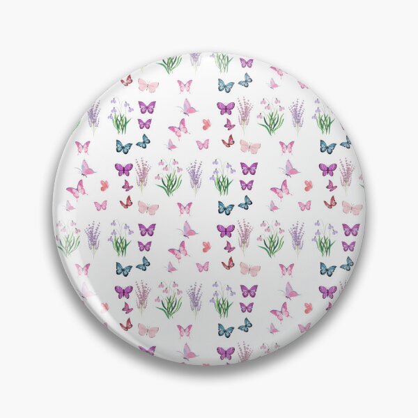 Item preview, Floral Elements with Flying Butterflies designed and sold by widianeworld.