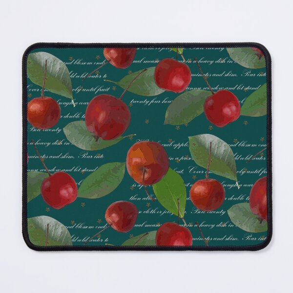 Item preview, CRABAPPLE JELLY HALFDROP WHITE TEXT ON TEAL 004040 designed and sold by Art in My Loft.