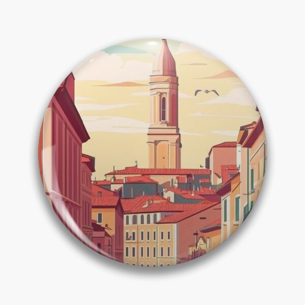 Item preview, Cremona Travel Poster, Perfect Souvenir Gift for Travel Enthusiasts, Vintage Style Wall Art, Italy Wall art for home decor, Cremona print. Sticker designed and sold by Thegalleryshop1.