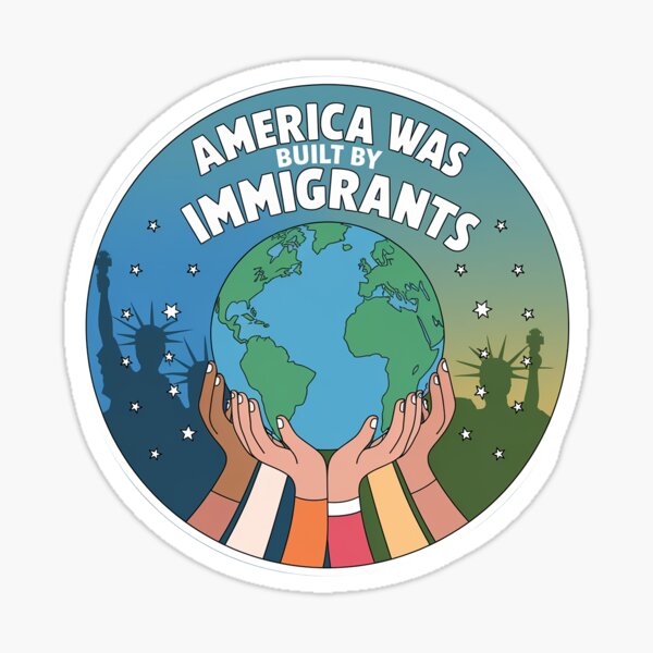 Artikel-Vorschau von Amerika wurde von Einwanderern aufgebaut - Soziale Gerechtigkeit, designt und verkauft von pr1me-shop.