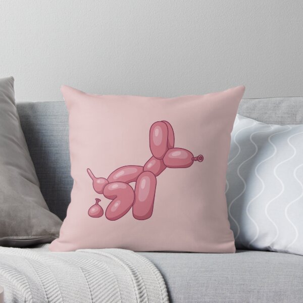 Artikelvorschau, Hund mit rosa Ballon macht sein Geschäft entworfen und verkauft von Milanicole.