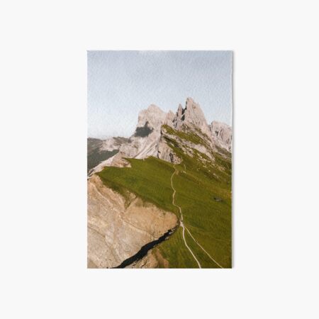 Seceda Photography in the Dolomites Alps Art Board Print