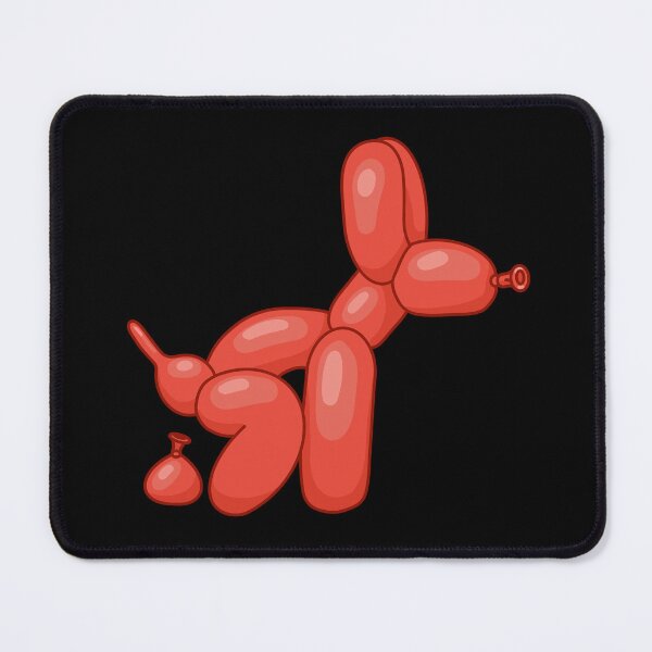 Item preview, Red balloon dog pooping designed and sold by Milanicole.