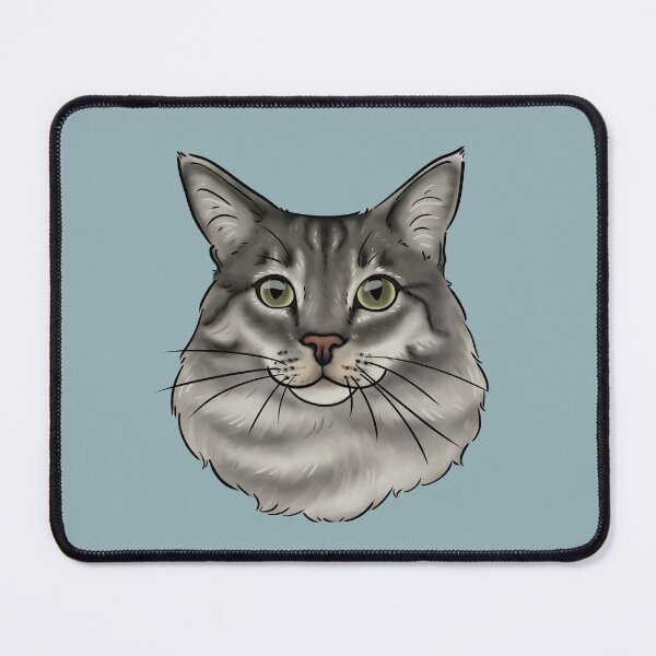 Item preview, Silver long haired cat  designed and sold by Milanicole.