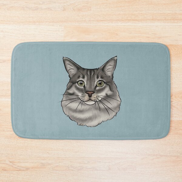 Item preview, Silver long haired cat  designed and sold by Milanicole.
