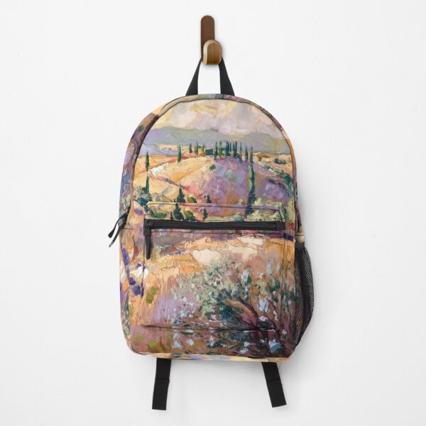 Item preview, Provence Cypress Landscape – Impressionist French Painting designed and sold by CARRAANN.