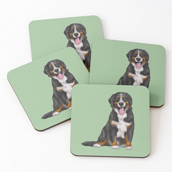 Item preview, Bernese mountain dog illustration designed and sold by Milanicole.