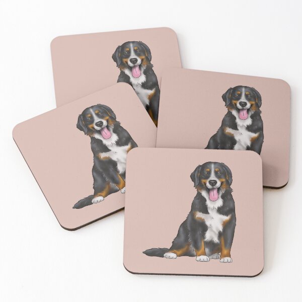 Item preview, Bernese mountain dog illustration designed and sold by Milanicole.