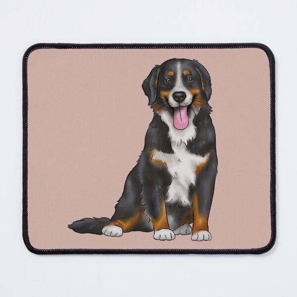 Item preview, Bernese mountain dog illustration designed and sold by Milanicole.
