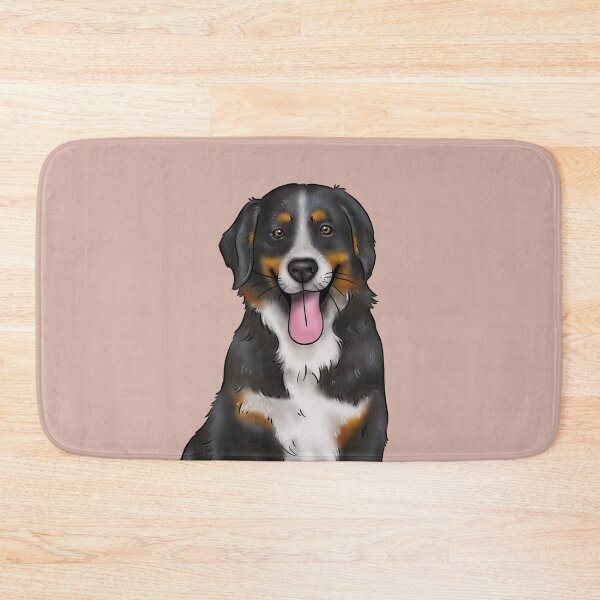 Item preview, Bernese mountain dog illustration designed and sold by Milanicole.