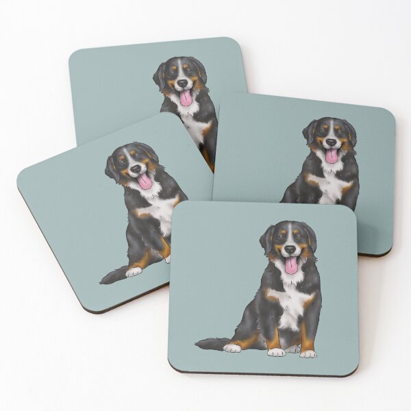 Item preview, Bernese mountain dog illustration designed and sold by Milanicole.