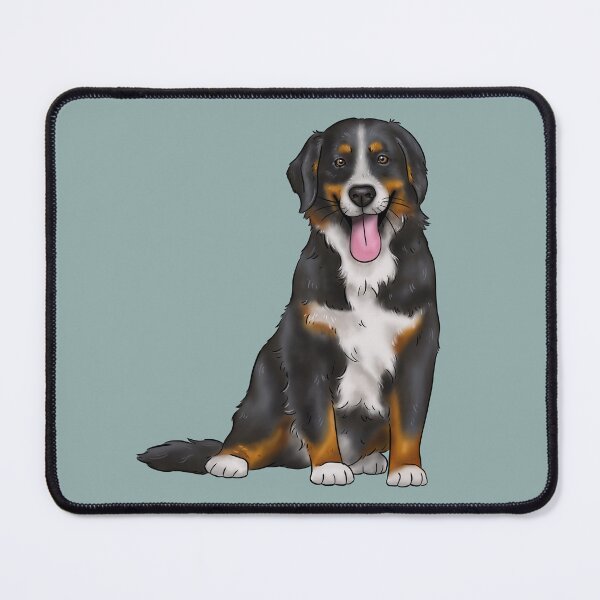 Item preview, Bernese mountain dog illustration designed and sold by Milanicole.