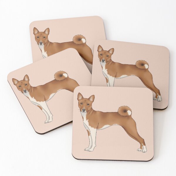 Item preview, Basenji dog illustration designed and sold by Milanicole.
