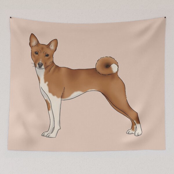 Item preview, Basenji dog illustration designed and sold by Milanicole.