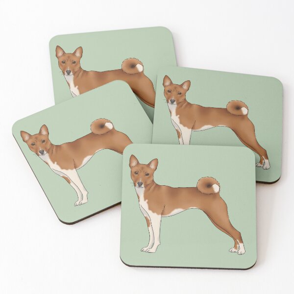 Item preview, Basenji dog illustration designed and sold by Milanicole.