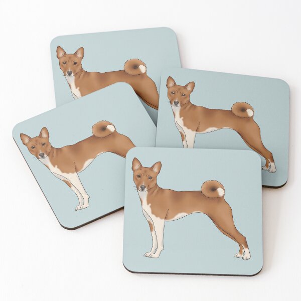 Item preview, Basenji dog illustration designed and sold by Milanicole.