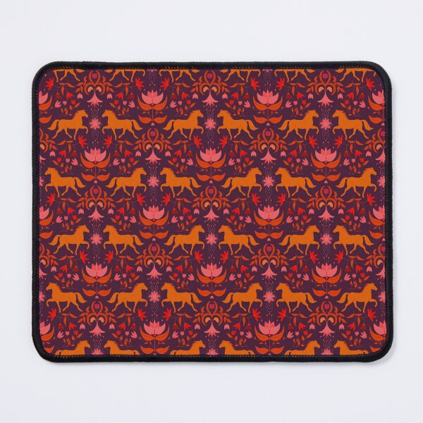Item preview, Horses surrounded by flowers, pattern with texture designed and sold by Sonja Birkelbach.
