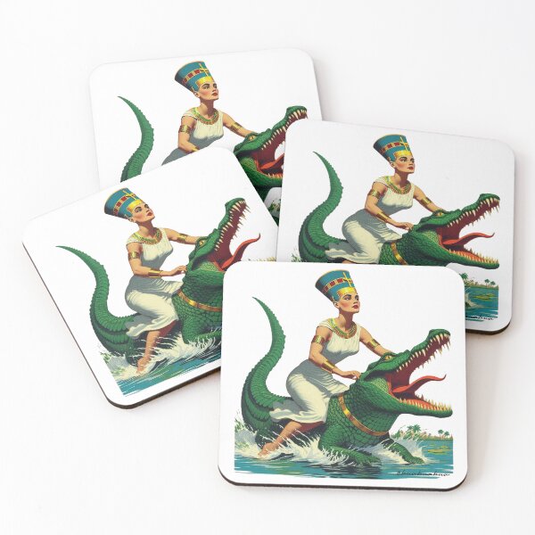 Item preview, Nefertiti & Crocodile designed and sold by BUABUABUA.