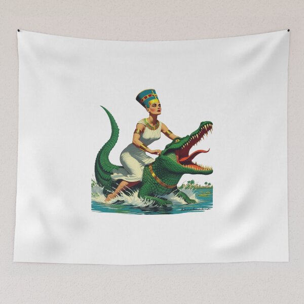 Item preview, Nefertiti & Crocodile designed and sold by BUABUABUA.