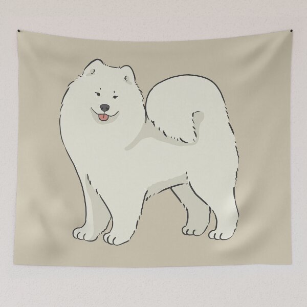 Item preview, Cute Samoyed dog - beige designed and sold by Milanicole.