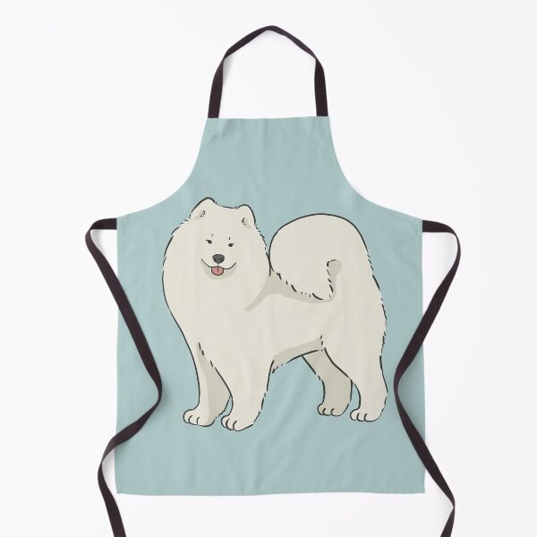Item preview, Cute Samoyed dog - pastel blue designed and sold by Milanicole.