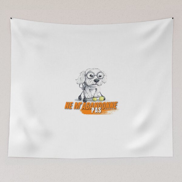 Item preview, Don't Abandon Him – Old Dog with Walker designed and sold by DobermanFans.