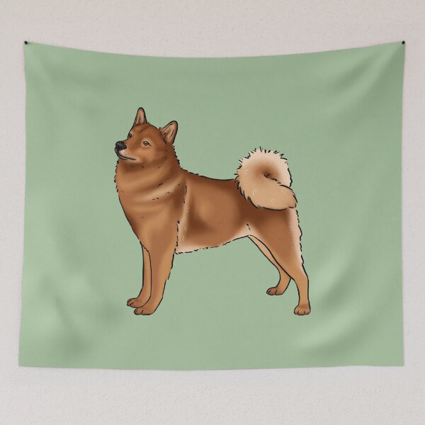 Item preview, Finnish spitz dog designed and sold by Milanicole.