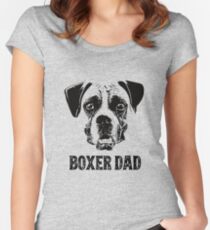 Boxer Dog Dad Women's Fitted Scoop T-Shirt