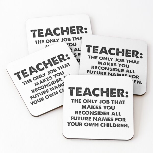Item preview, Teacher The Only Job designed and sold by Fam19.