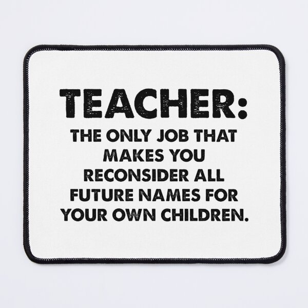 Item preview, Teacher The Only Job designed and sold by Fam19.