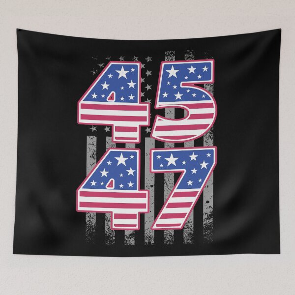Item preview, 45 47 Trump President United States American Flag designed and sold by NoSpecialShop.