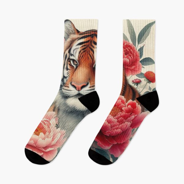 Item preview, Floral Tiger Serenity designed and sold by zzz888.