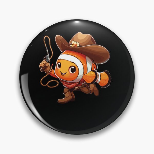 Item preview, Western Rodeo Cowboy Outfit Hat Clownfish Texas Animals designed and sold by Artistoos.