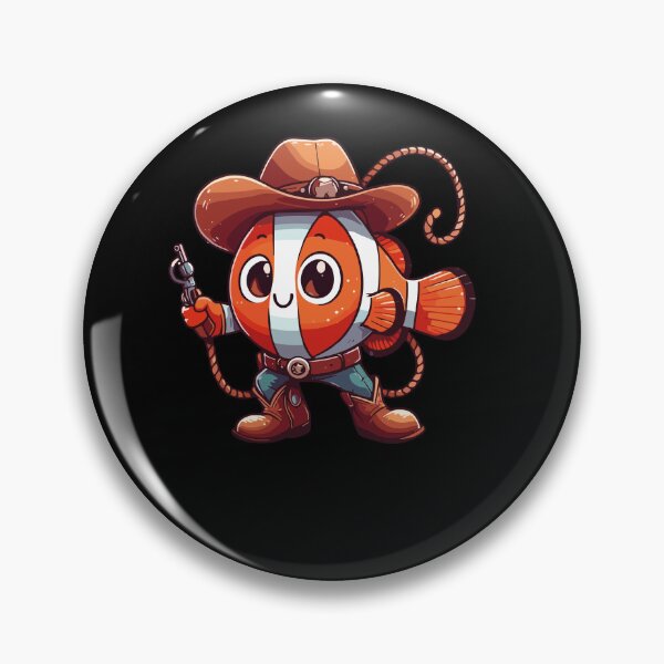 Item preview, Western Rodeo Cowboy Outfit Hat Clownfish Texas Animals designed and sold by Artistoos.