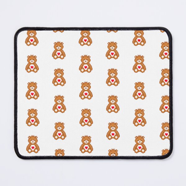 Item preview, Pixelated Teddy Bear with Heart Center designed and sold by K1llexx.