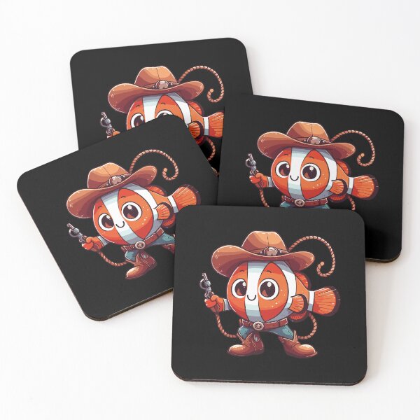 Item preview, Western Rodeo Cowboy Outfit Hat Clownfish Texas Animals designed and sold by Artistoos.