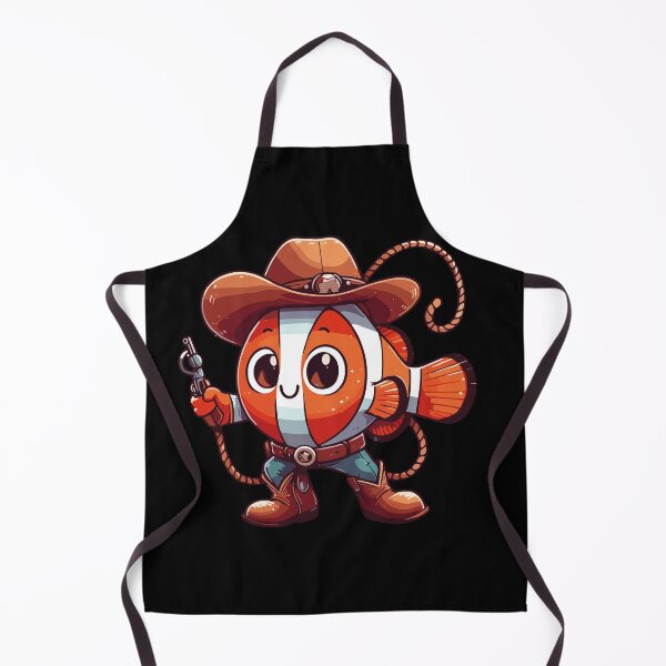Item preview, Western Rodeo Cowboy Outfit Hat Clownfish Texas Animals designed and sold by Artistoos.